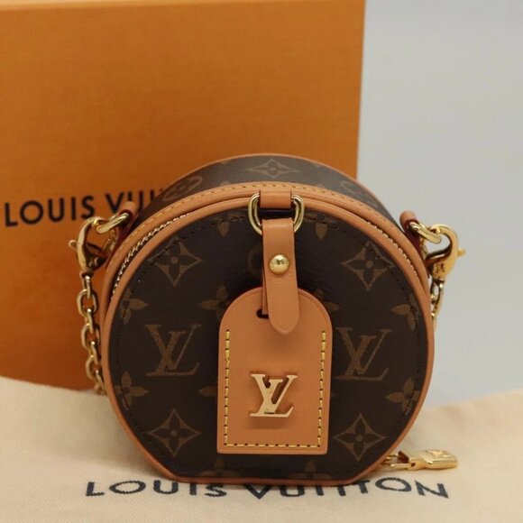 LOUIS VUITTON Monogram Mini Boite Chapeau Shoulder Bag M44699 LV Auth BD788SA - Picture 1 of 16